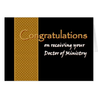 CUSTOM NAME Congratulations - Doctor of Ministry
