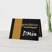 CUSTOM NAME Congratulations - Doctor of Ministry