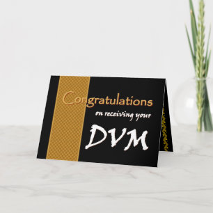 CUSTOM NAME Congratulations - DVM Card