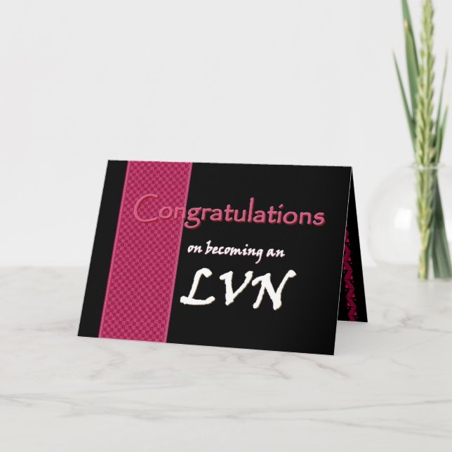 CUSTOM NAME Congratulations - LVN Card (Front)