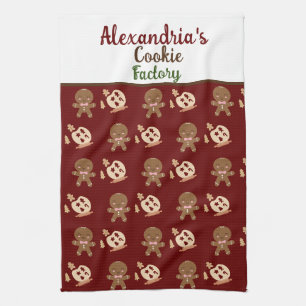 Custom Name Cookie Factory Quote Chef Cooking  Tea Towel
