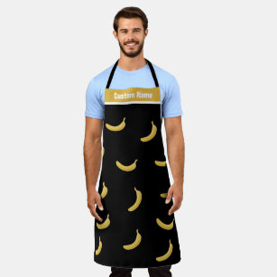 Custom Name Cool Banana Apron Funny Aprons For Men