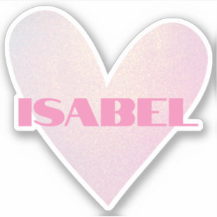 Custom Name Cool Pastel Heart Shape Trendy Stylish