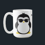 Custom name cool penguin mugs<br><div class="desc">See my store for more animal illustration items.</div>