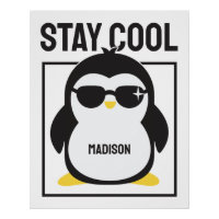 Custom name cool penguin