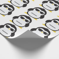 Custom name cool penguin