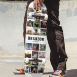 Custom Name Cool Trendy Instagram Photo Collage Skateboard<br><div class="desc">Modern Instagram Photo Collage design for skateboards: Personalise with your favourite photos as well as message with custom names and make this the coolest Birthday gift ever!</div>
