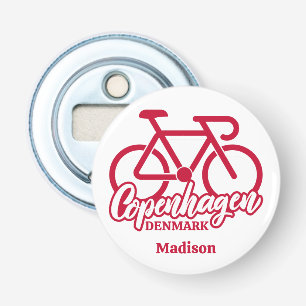 Custom Name Copenhagen Denmark Bottle Opener