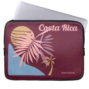 Custom Name Costa Rica Laptop Sleeve