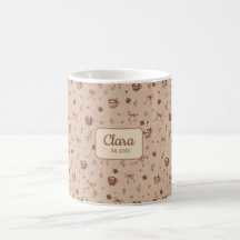 Custom Name Cosy Cocoa Hot Chocolate Pattern Gift