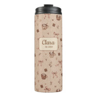 Custom Name Cosy Cocoa Hot Chocolate Pattern Gift