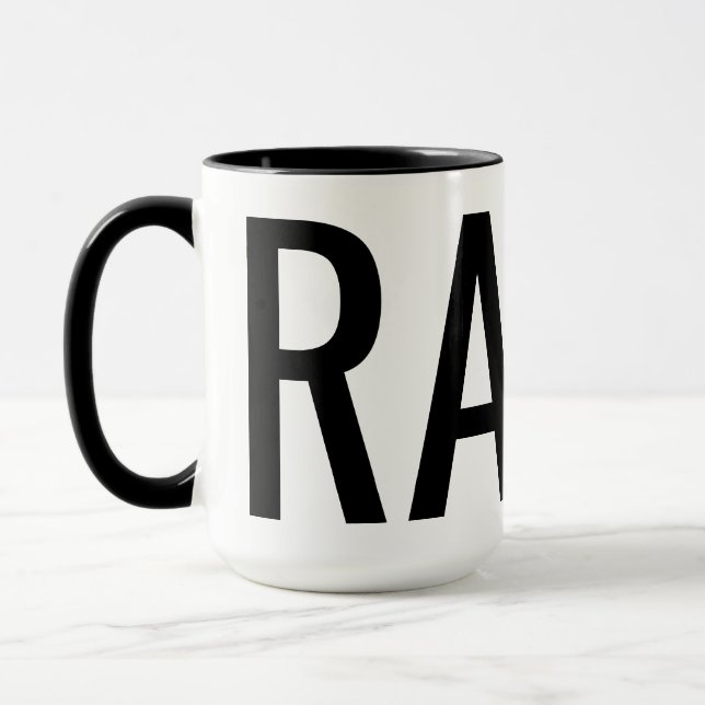 Custom name CRAP / RAP mug (Left)