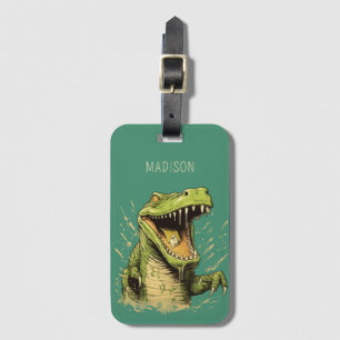 Custom Name Crocodile Luggage Tag