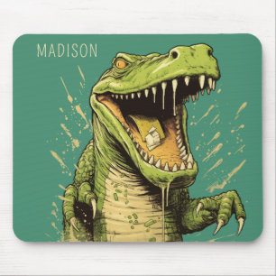 Custom Name Crocodile Mouse Pad
