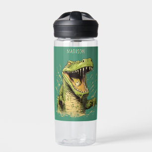 Custom Name Crocodile Water Bottle