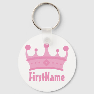 Custom Name Crown Key Ring