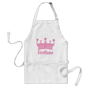 Custom Name Crown Standard Apron