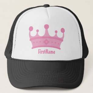 Custom Name Crown Trucker Hat