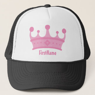 Custom Name Crown Trucker Hat