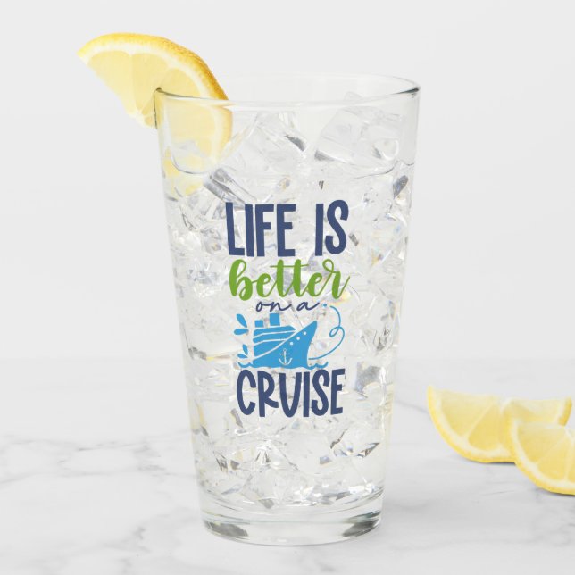 Custom Name Cruise Glass (Front Ice)