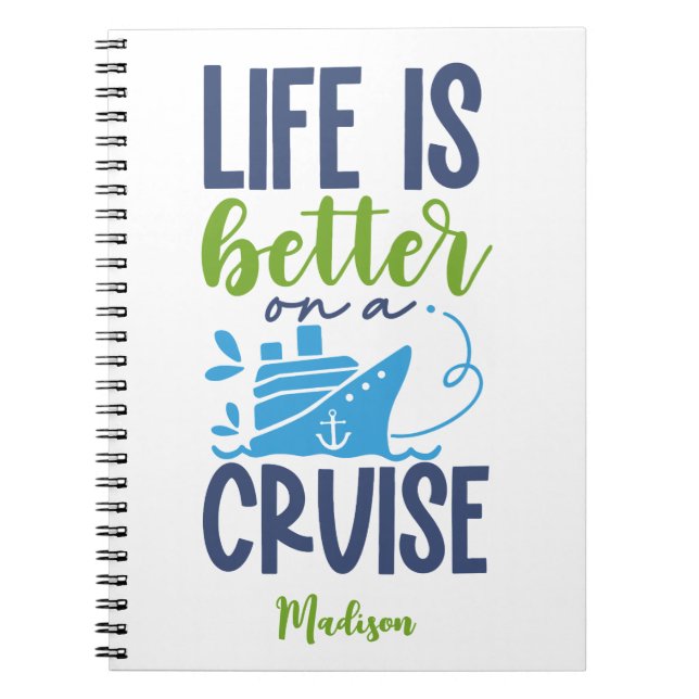 Custom Name Cruise Notebook (Front)