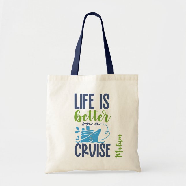 Custom Name Cruise Tote Bag (Front)