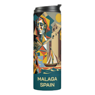 Custom Name Cubist Malaga Thermal Tumbler