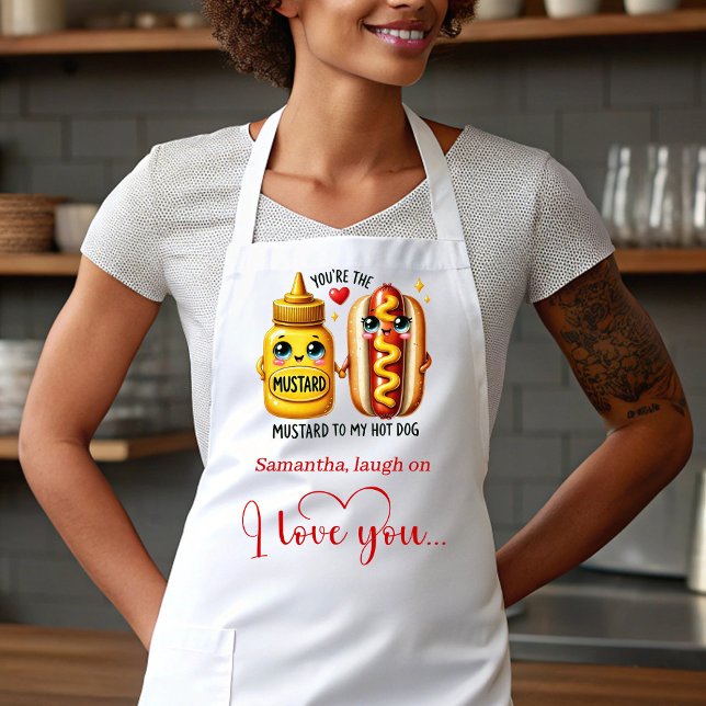 Custom Name Cute Food Best Valentine Gift Apron (Custom Name Cute Food Best Valentine Gift Apron)