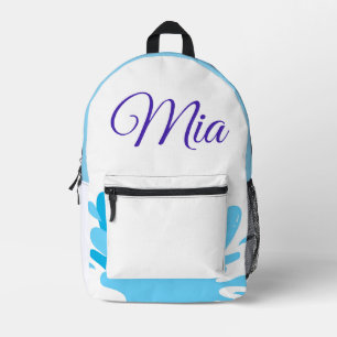 Custom Name Cute Girl Backpack
