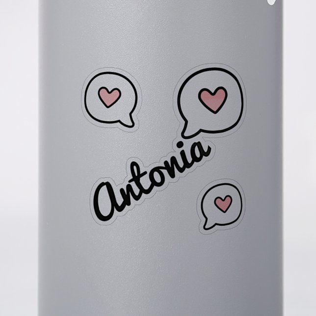 Custom Name Cute Speechbubble I Love You Heart (Creator Uploaded)
