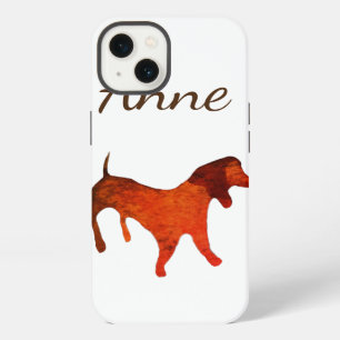 Custom Name Dachshund lady dog iPhone 13 Case