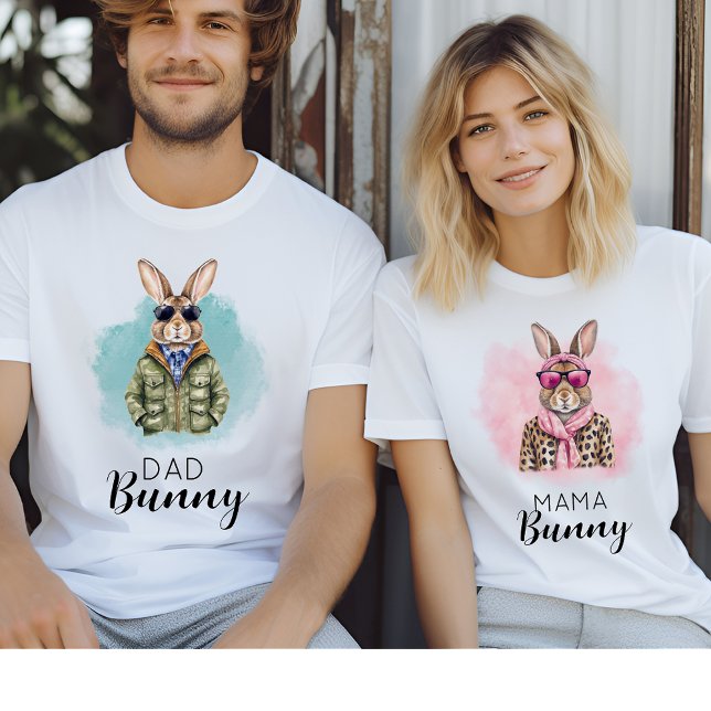 Custom Name Dad Bunny Matching Family Group T-Shirt (Creator Uploaded)