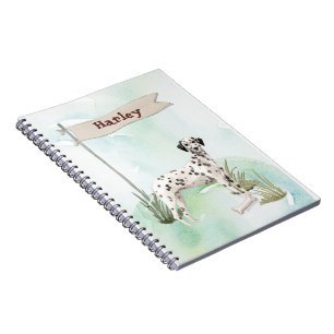 Custom Name Dalmatian Pet Dog Notebook