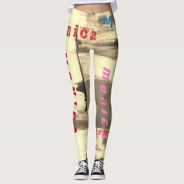 Custom Name Dance Leggings (Front)