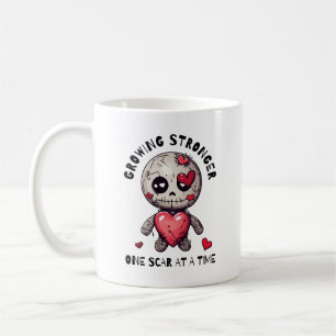 Custom Name Date Voodoo Doll Scar Coffee Mug