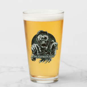 Custom name DEADMONTON pint glass