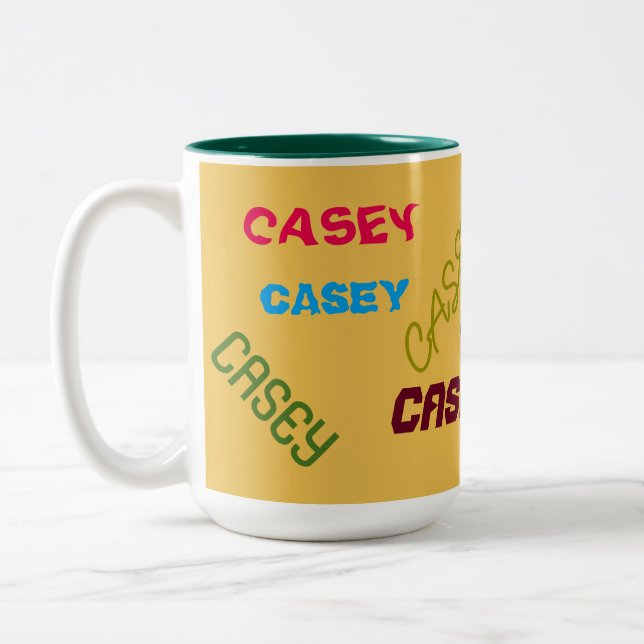 CUSTOM NAME DECO COFFEE MUG (Left)