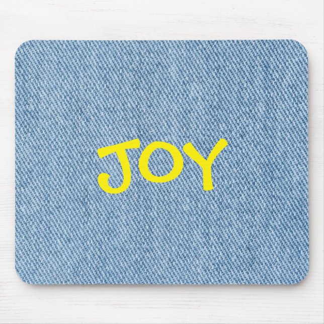 Custom Name Denim Jeans Mouse Pad (Front)