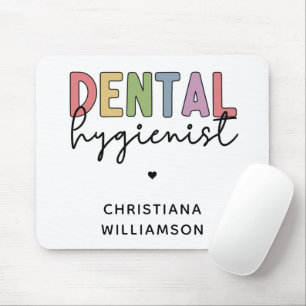 Custom Name Dental Hygienist RDH Gifts Mouse Pad