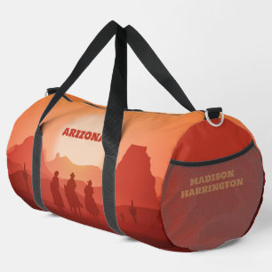 Custom Name Desert Cowboys Duffle Bag