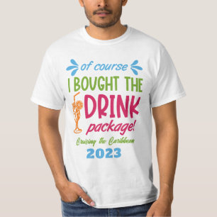 Custom Name, Destination & Year Cruise Drinks T-Shirt