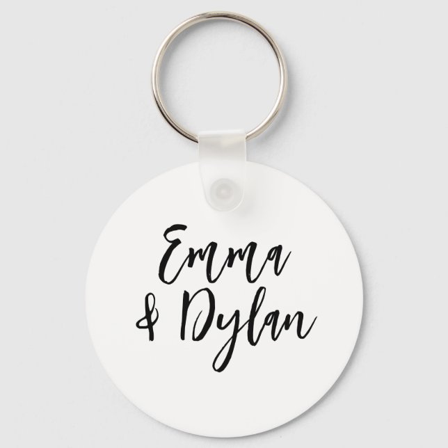 Custom Name dish, Personalised Bachelorette party  Key Ring (Front)