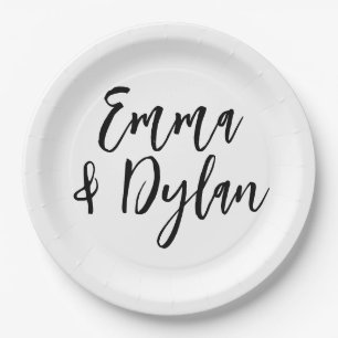 Custom Name dish, Personalized Bachelorette party Paper Plate