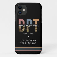 Custom Name DPT Doctor of Physical Therapy Cheetah