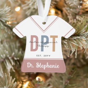 Custom Name DPT Doctor of Physical Therapy Ornament