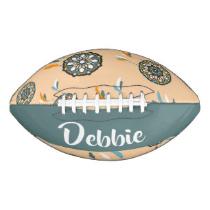 Custom name dream catcher pattern football