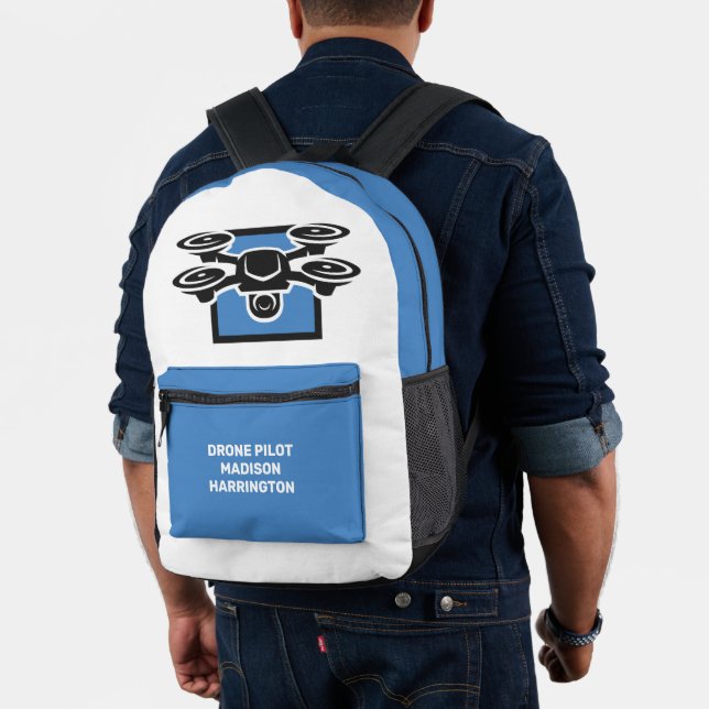 Custom Name Drone Printed Backpack (Insitu (Model))