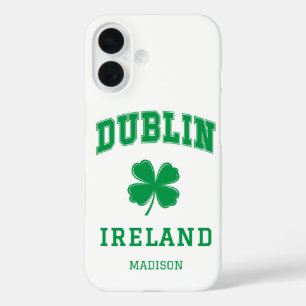 Custom Name Dublin Ireland iPhone 16 Case