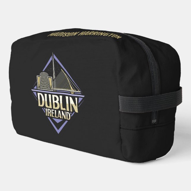 Custom Name Dublin Ireland Dopp Kit (Left Corner)