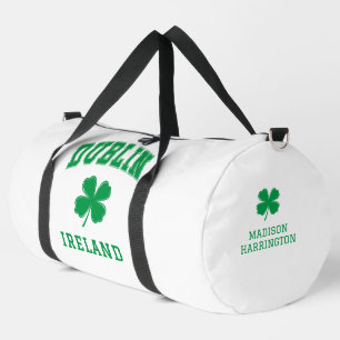 Custom Name Dublin Ireland Duffle Bag